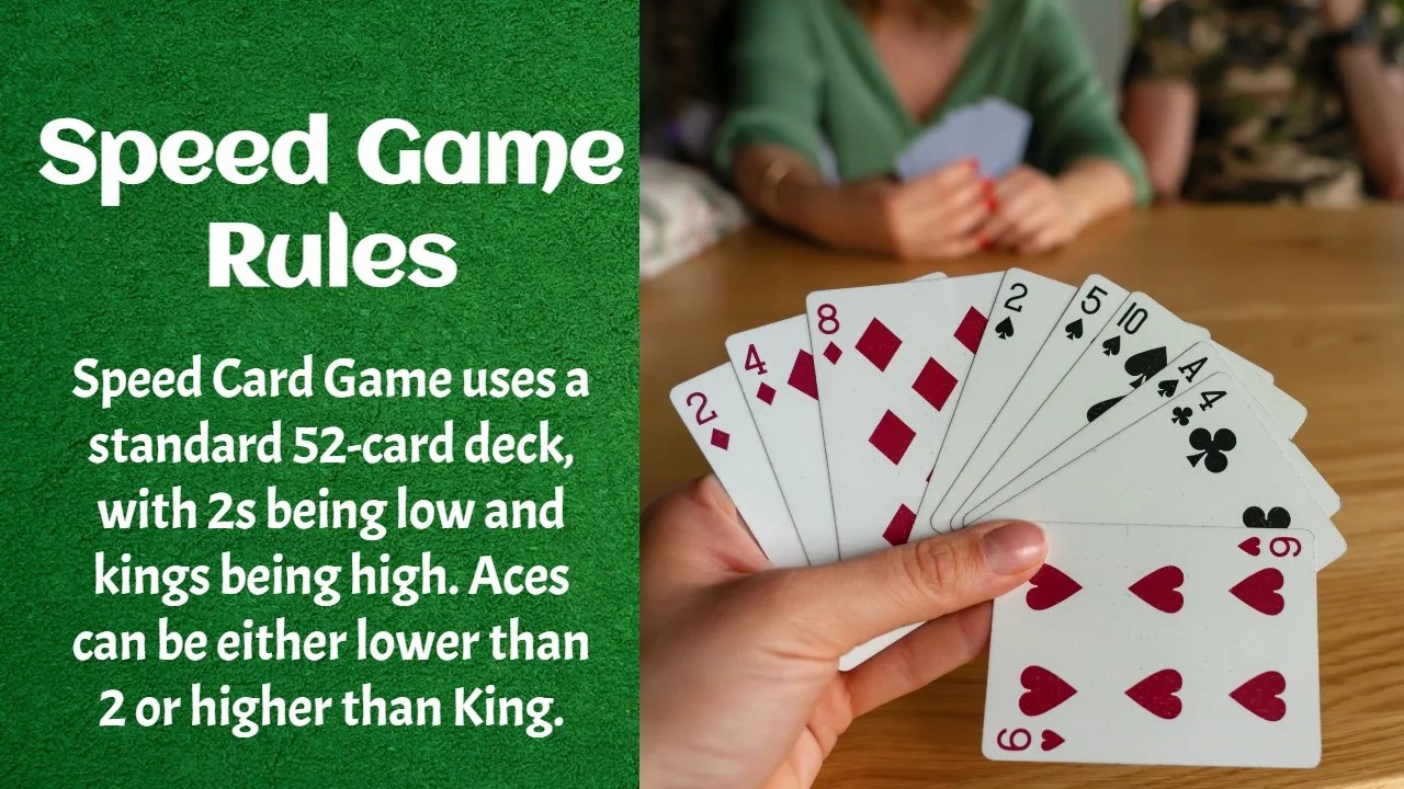 Speed Card Game Rules And Cards Learning Board Games