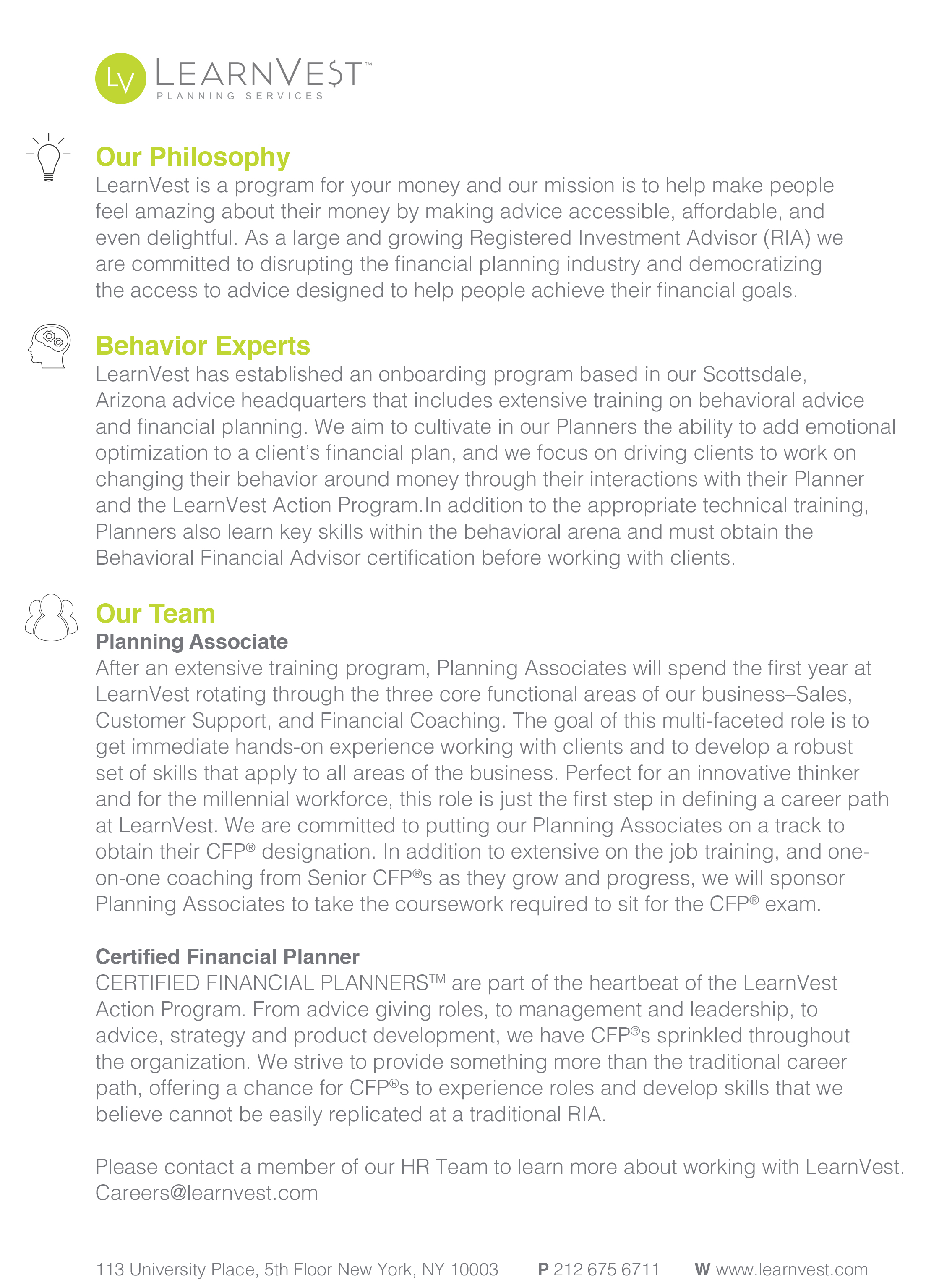 Certificate in Financial Planning Florida State
