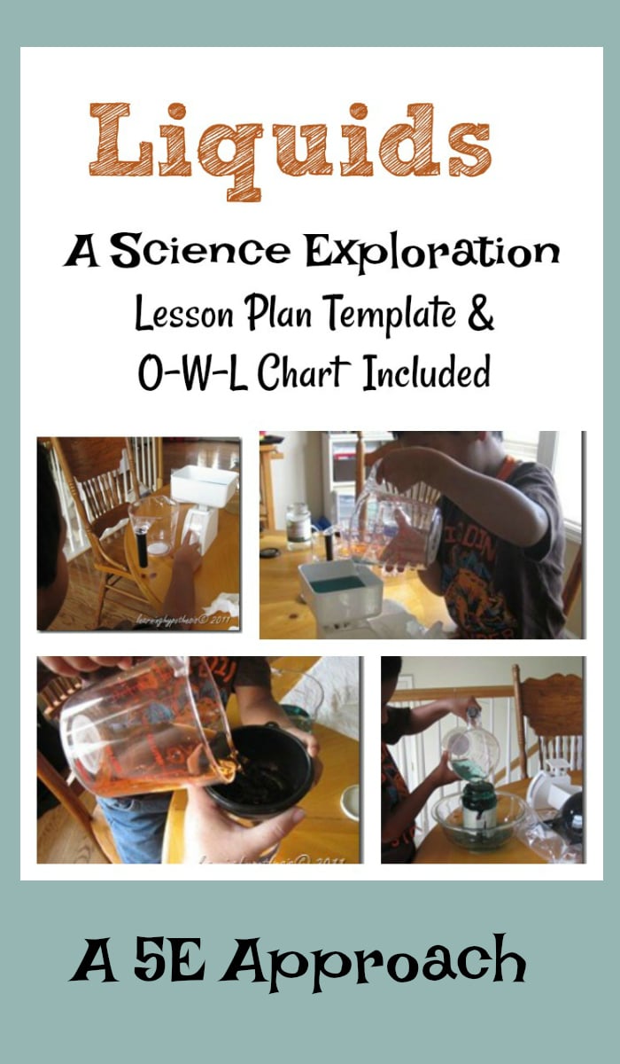 How to use the 5E model to explore liquids.