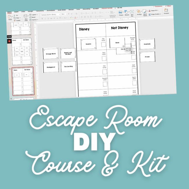 Escape Room DIY Kit The Learning Hypothesis