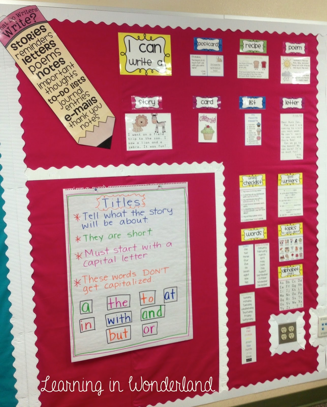 Bulletin Boards, Magic Bunnies and More! Learning in Wonderland