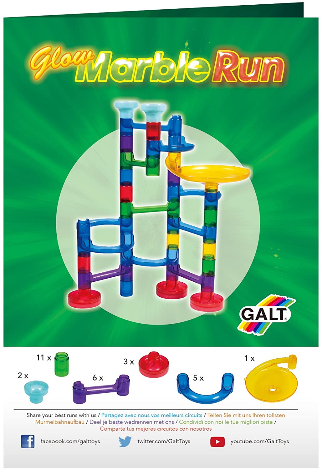 Glow Marble Run by Galt The Learning Lab