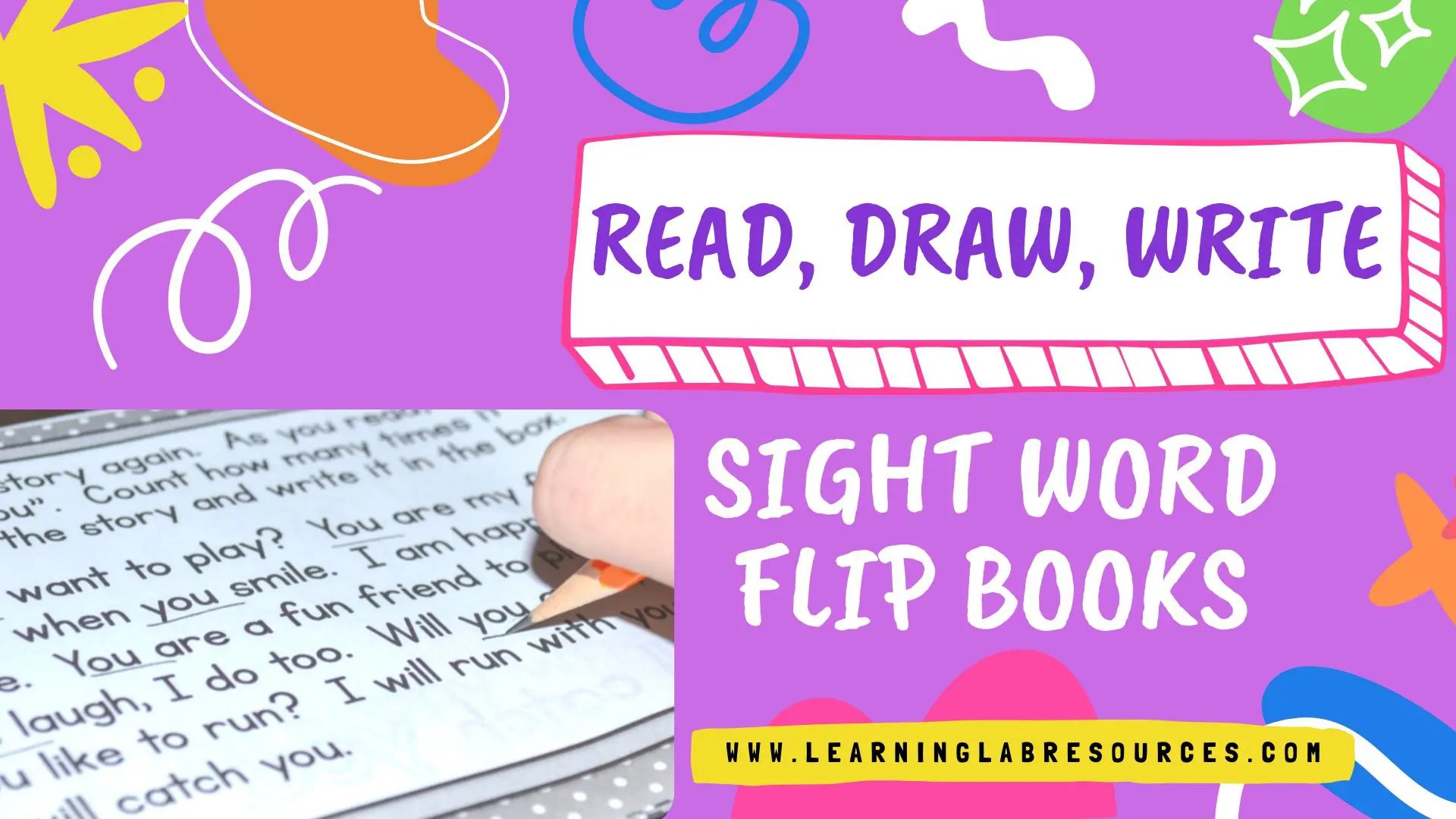 Read, Draw, Write! Fry Sight Word Books Learning Lab Resources