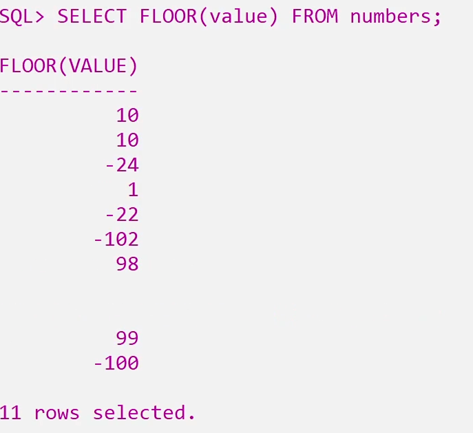 ABS CEIL FLOOR functions in SQL Mase Easy Lec 60 Learning Monkey