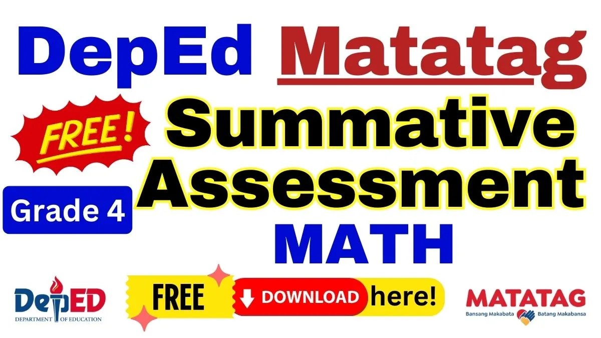 Grade 4 Summative Assessment 2nd Quarter Math Week 5 and Week 6