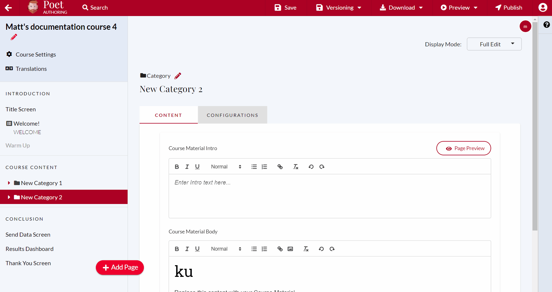 Editing a course Learning Pool Help Centre