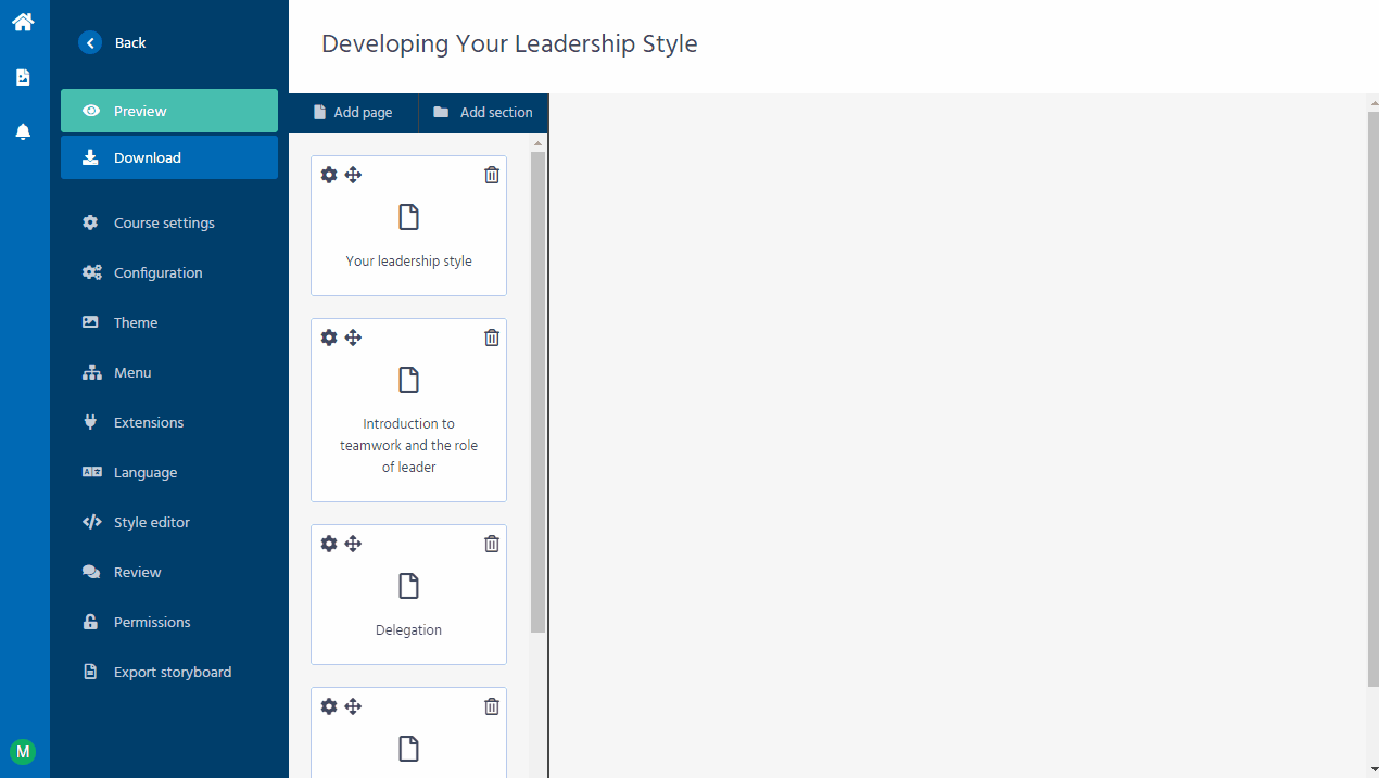 Publishing a course Learning Pool Help Centre