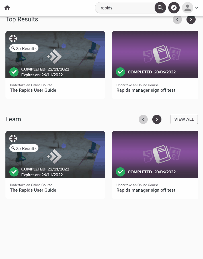 Modern UI Learning Pool Help Centre