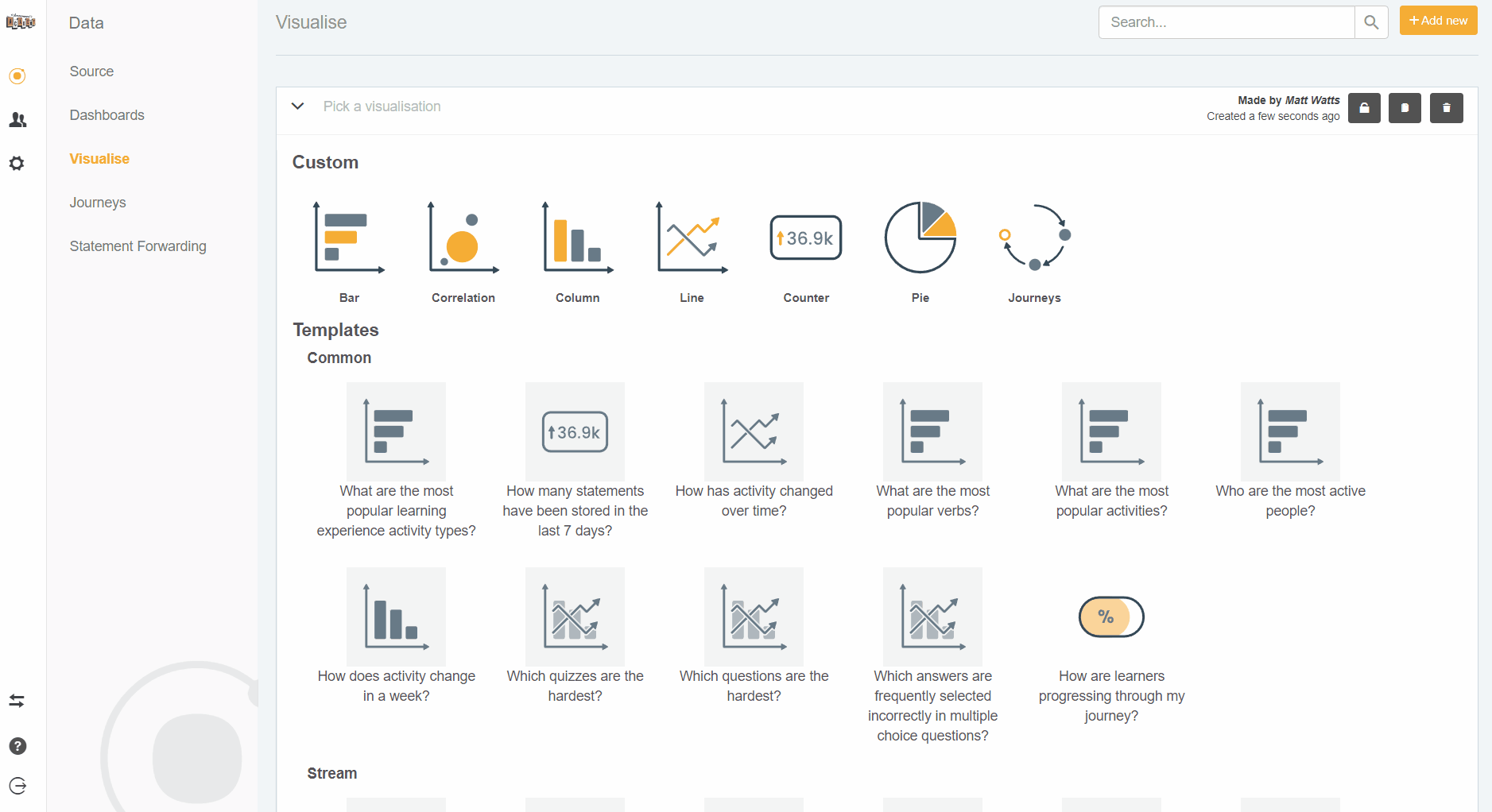 Displaying journeys in visualisations Learning Pool Help Centre