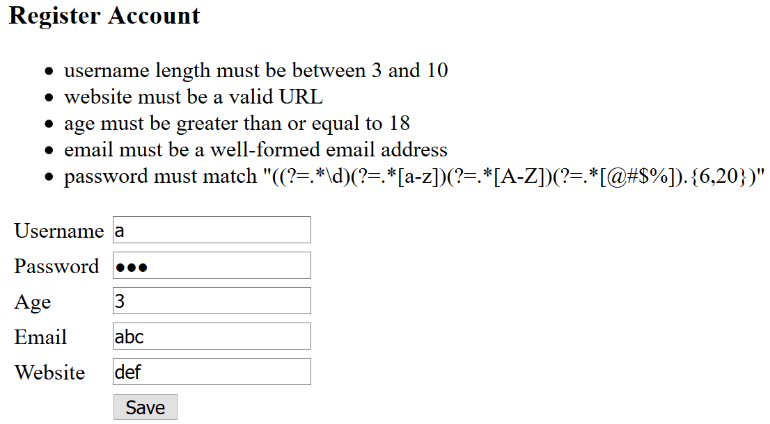 Form Validation in JSPServlet Learn Programming with Real Apps