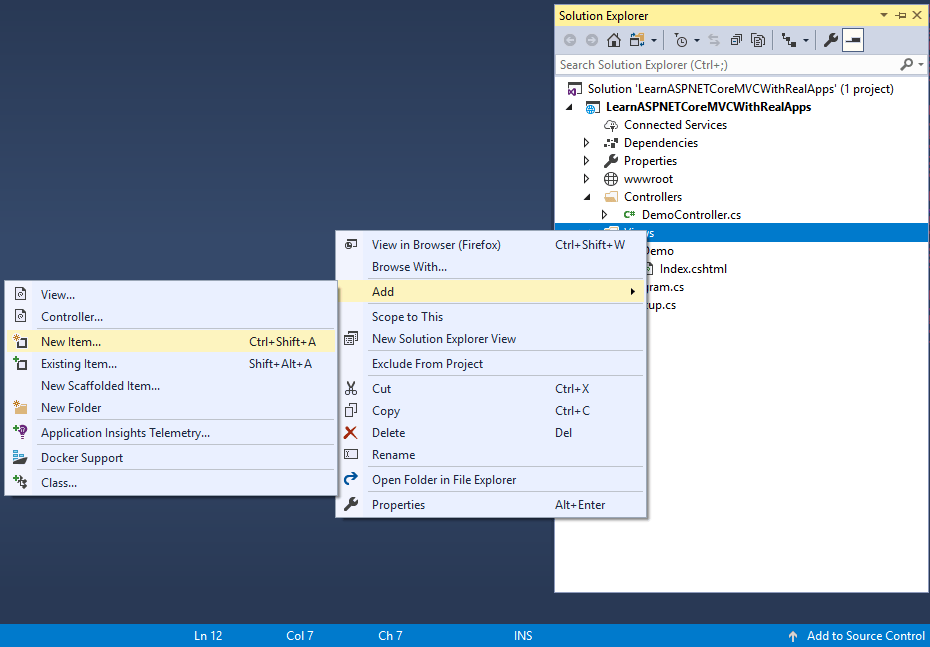 Build Shopping Cart with Session in Core MVC 5 Learn