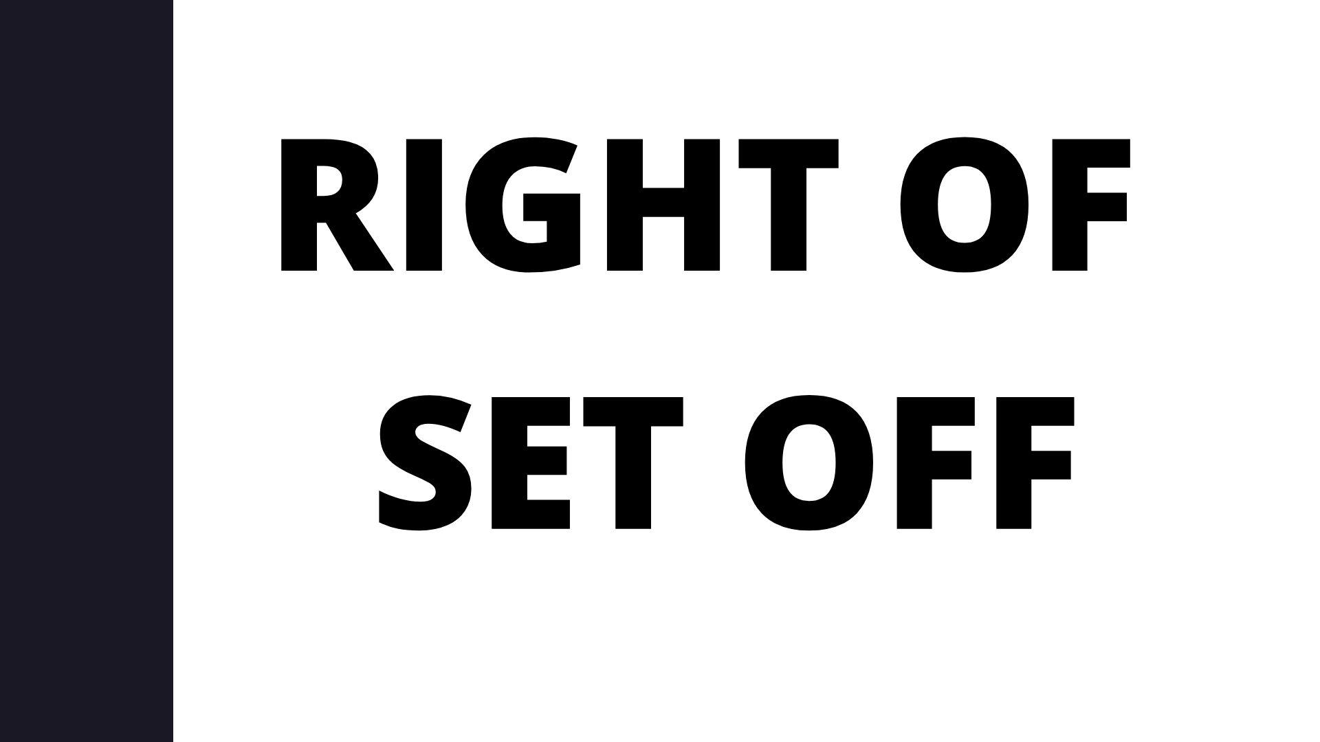 RIGHT OF SET OFF JAIIB CAIIB Exam Mock Test Study Material And