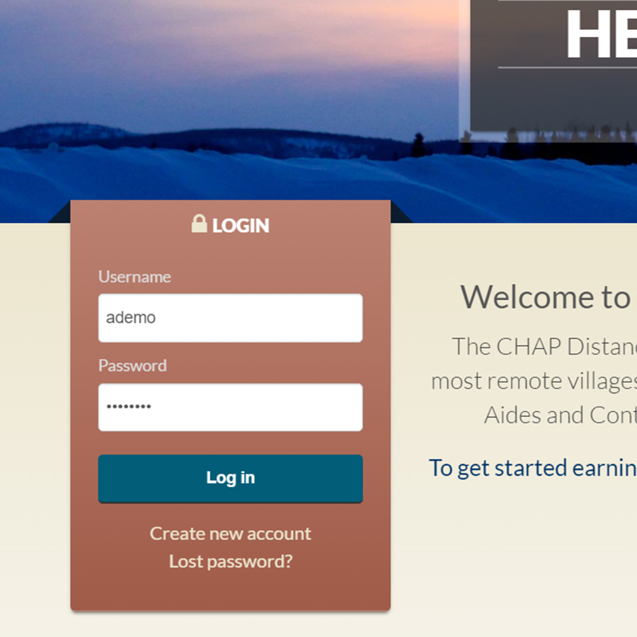 Course Login Page Designs, Topic Block Style
