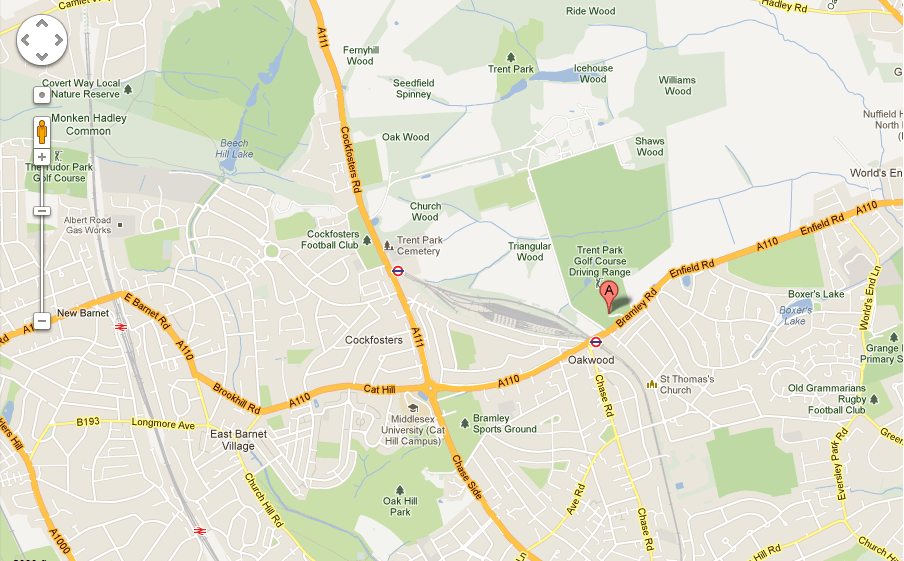 Southgate London Map