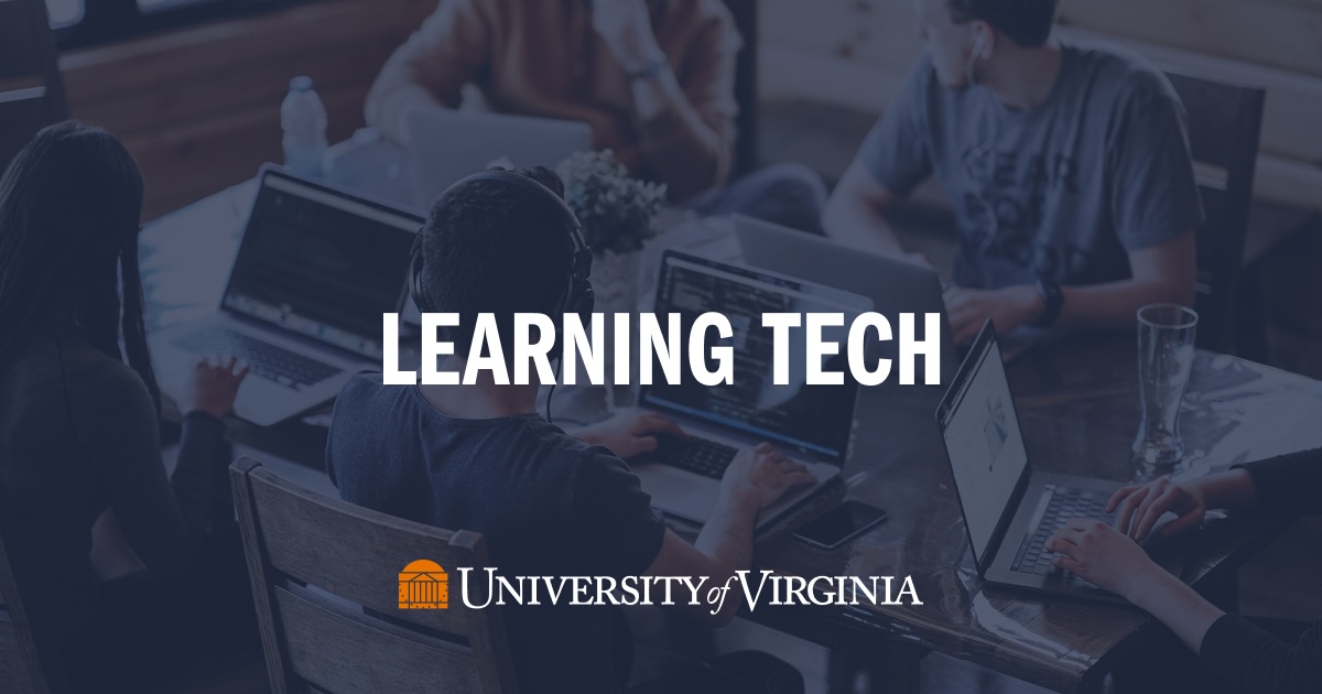 Course Evaluations — UVA Learning Tech