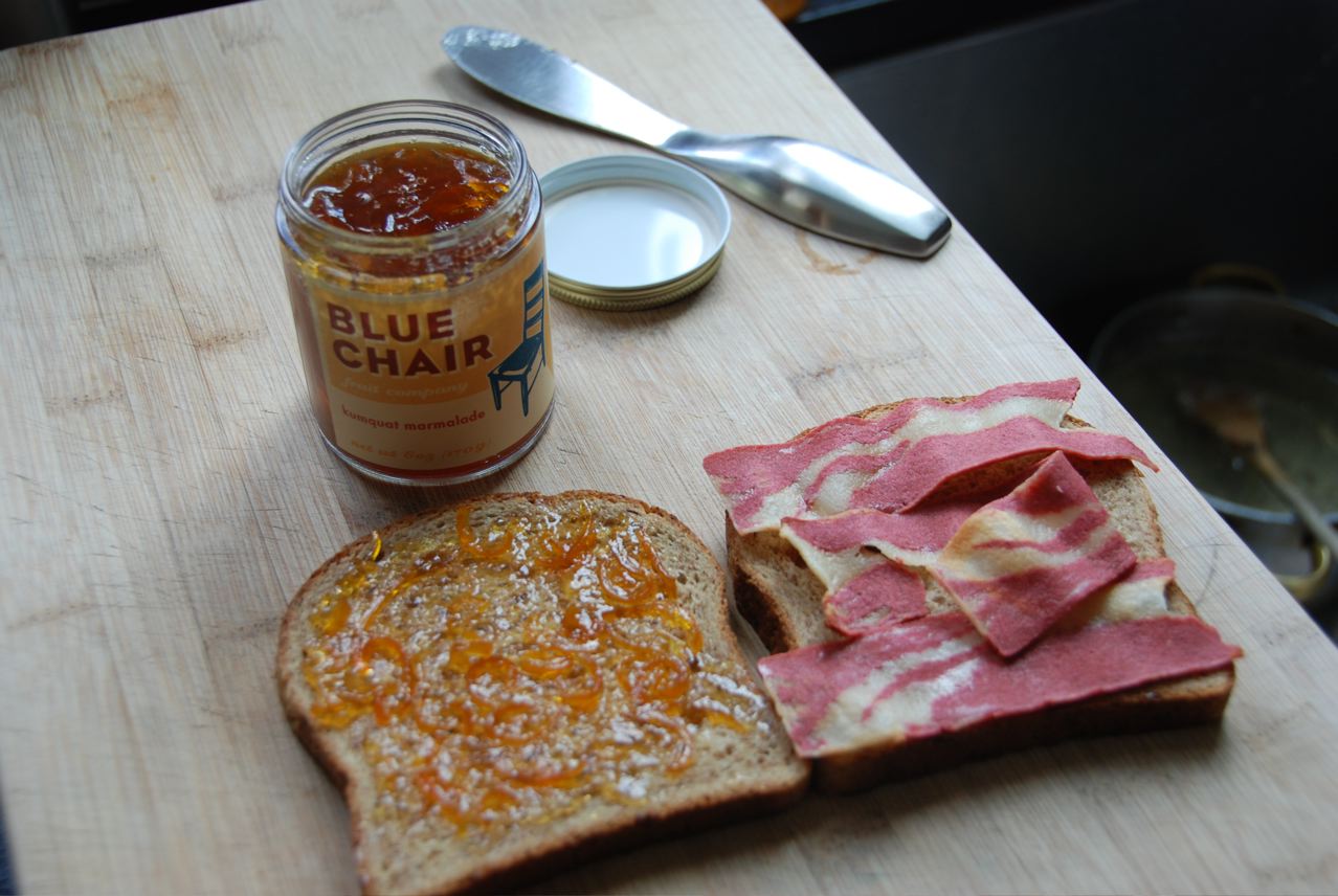 De Gustibus Kumquat Marmalade & Veggie Bacon Sandwich Learning to Eat