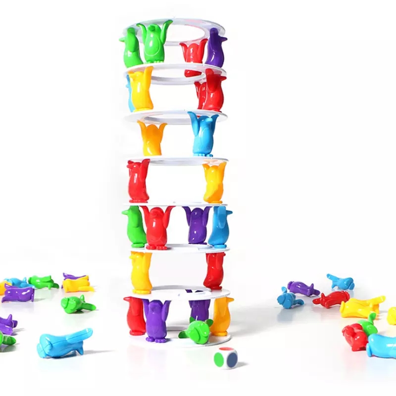 Collapse Tower Game With Penguins Learning Toys Pakistan