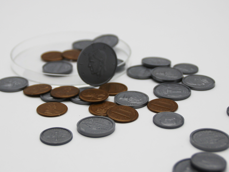 » PLASTIC MANIPULATIVE COINS