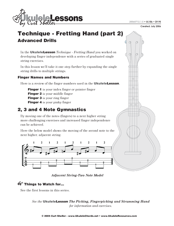 Learning Ukulele with Curt • Lessons, Songs, Books, Links, and Ukulele