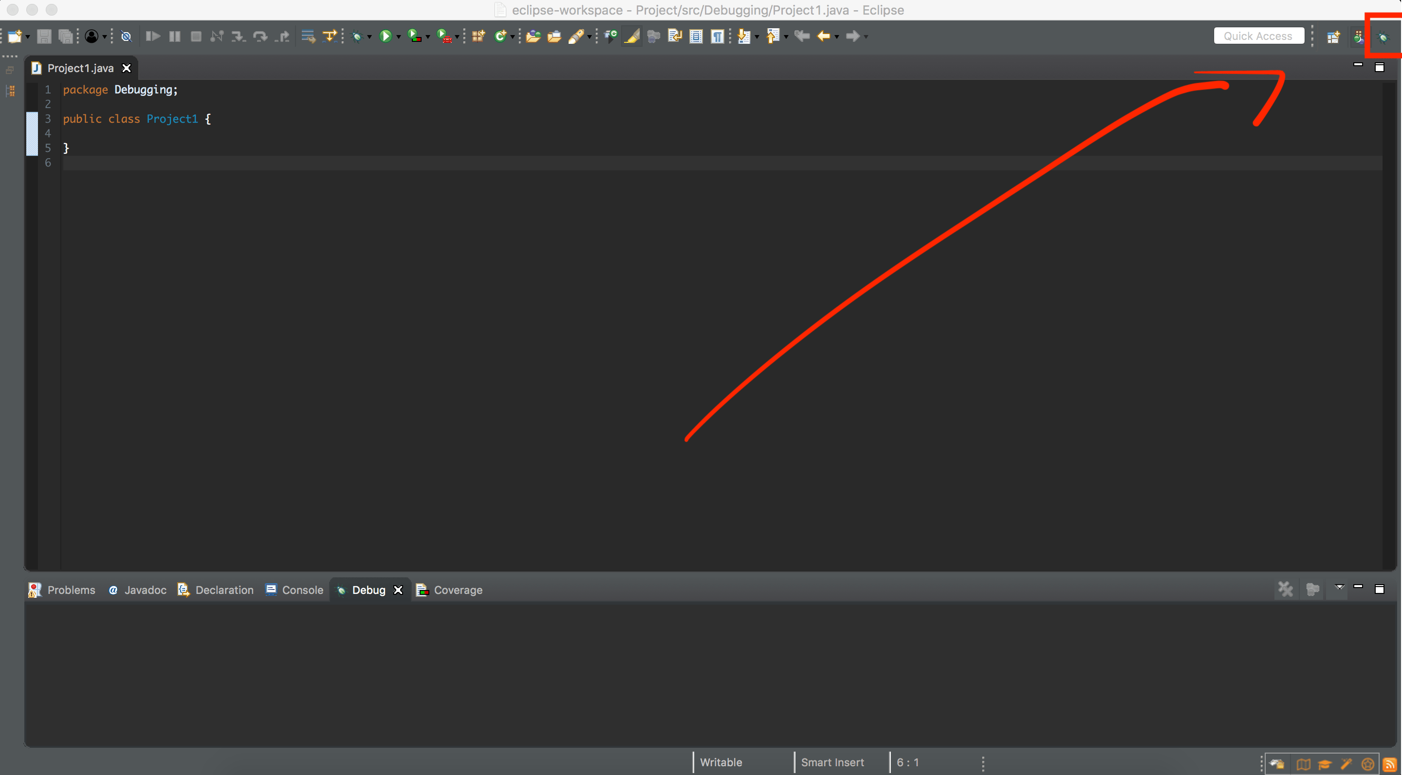 Debug Mode Learn Java Coding