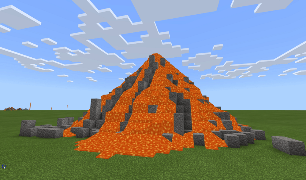 MineCraft Education Edition Code A Volcano Tutorial LearnLearn