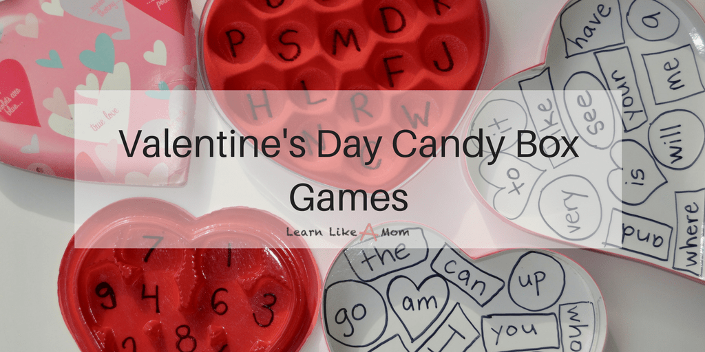 Learn Like A Mom! Valentine's Day Candy Box Games Learn Like A Mom!