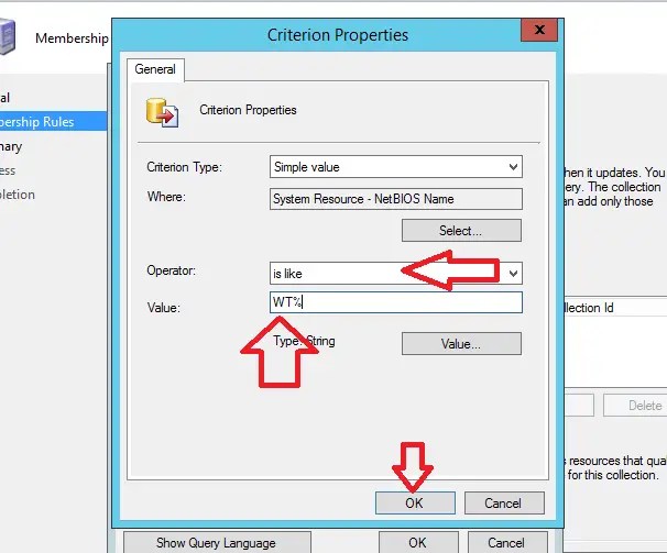 How To Create Collection Based On Device Name With Wildcard
