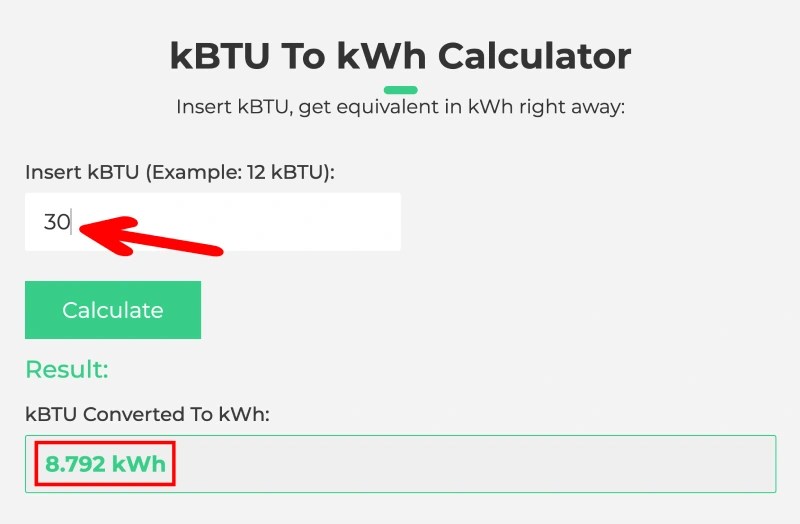 kBTU To kWh Calculator: Convert kBTU To kWh (+ Chart)
