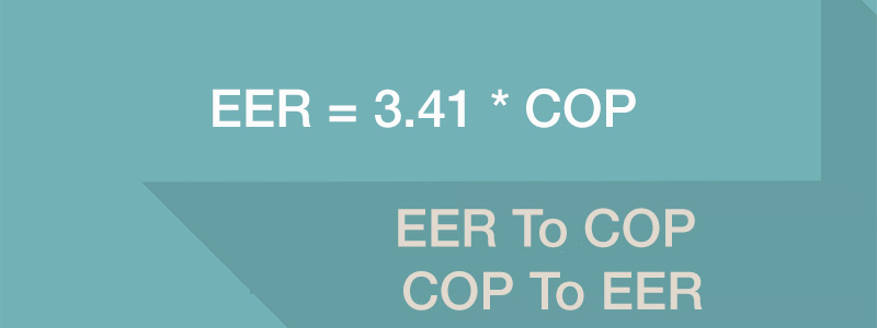 Convert COP To EER And EER To COP (Simple Calculator)