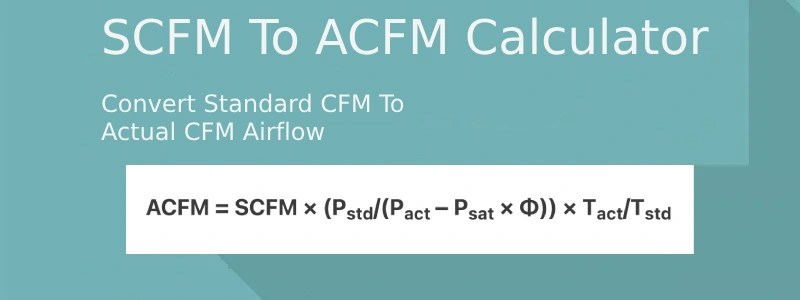 SCFM To ACFM Calculator: Convert SCFM To ACFM (+ Formula) - LearnMetrics