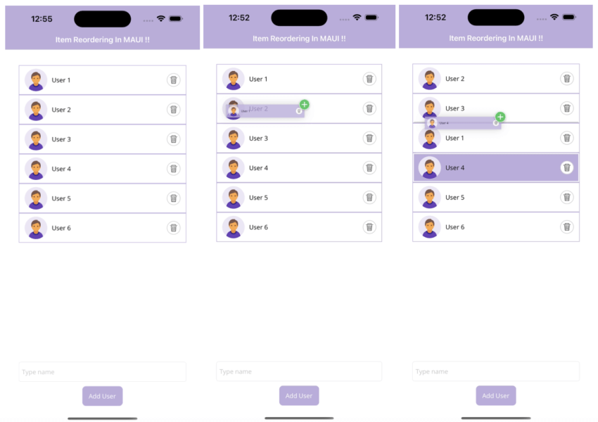 How to use drag and drop gesture to CollectionView in MAUI