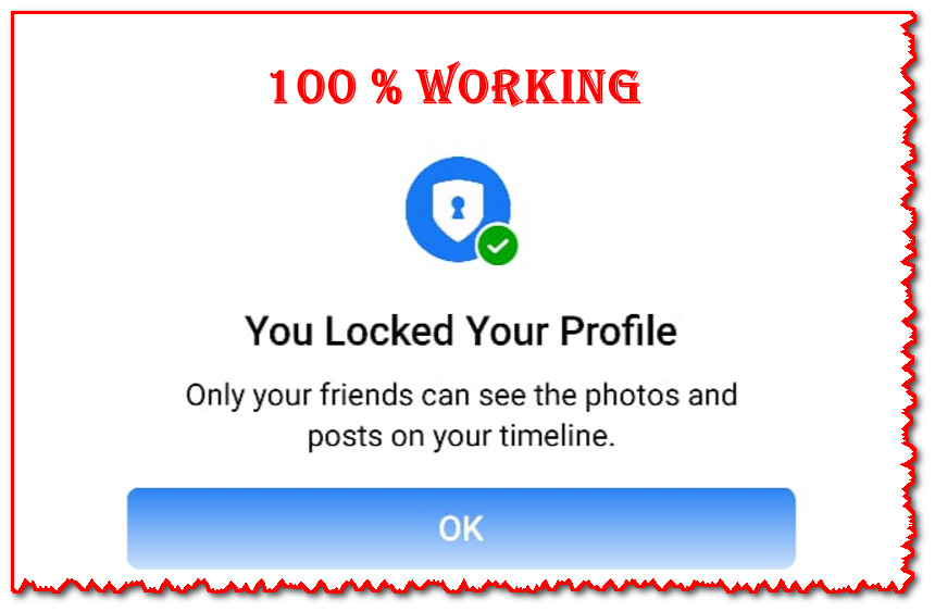 How to lock your Facebook profile ,100 working method LEARN MORE