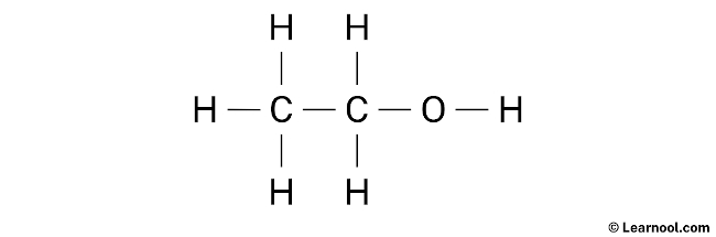 Ethanol Lewis structure - Learnool