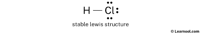 HCl Lewis structure - Learnool