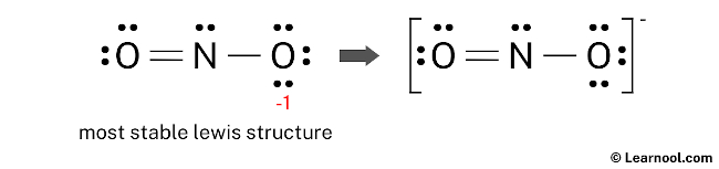 Lewis structure of NO2- Learnool