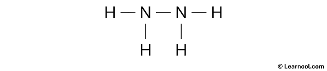 N2H4 Lewis structure - Learnool
