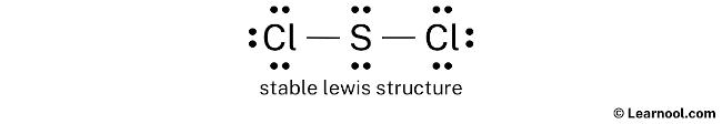 SCl2 Lewis structure - Learnool