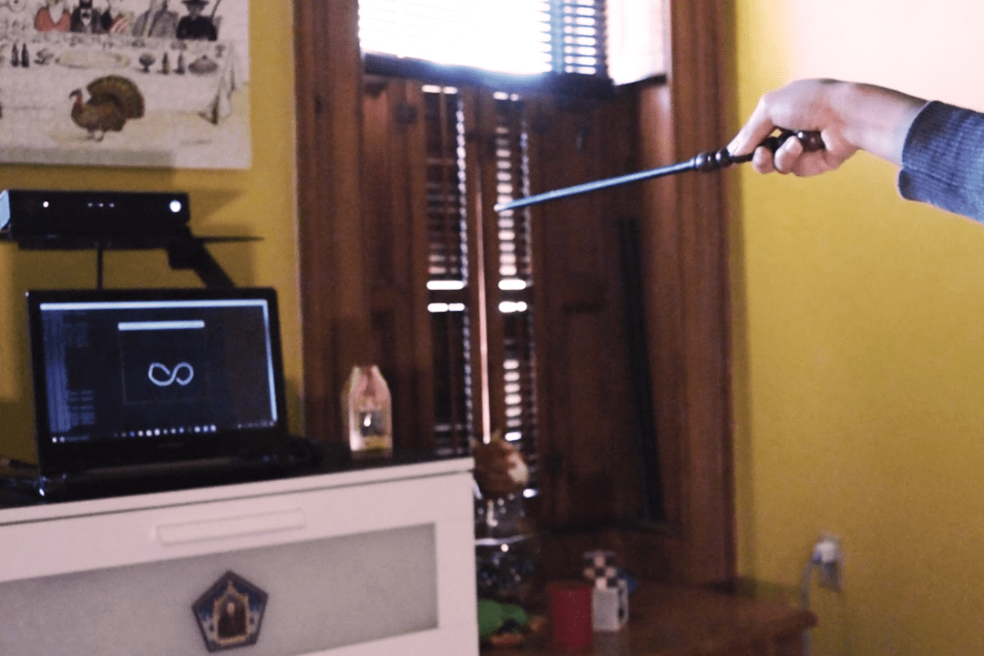 Using Harry Potter interactive wand with OpenCV to create magic