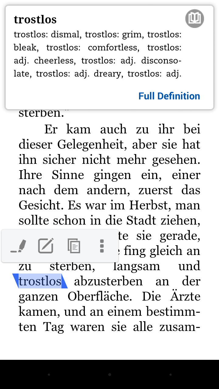 Add a GermanEnglish Dictionary To Your Android Kindle App