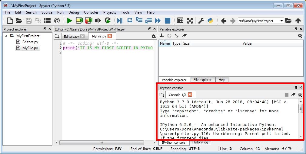 How to Install the Python Spyder IDE and Run Scripts