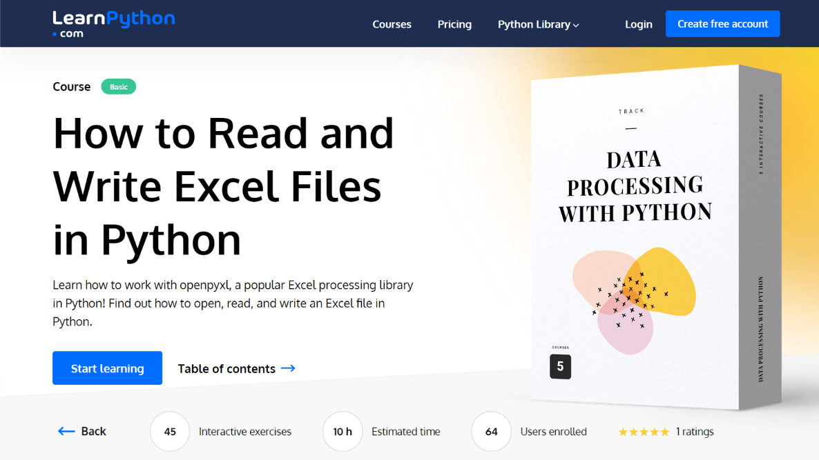 Python Course of the Month How to Read and Write Excel Files in