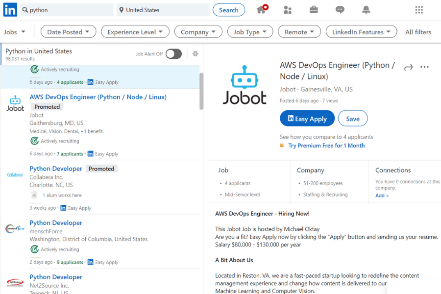 Where to Find a Python Job
