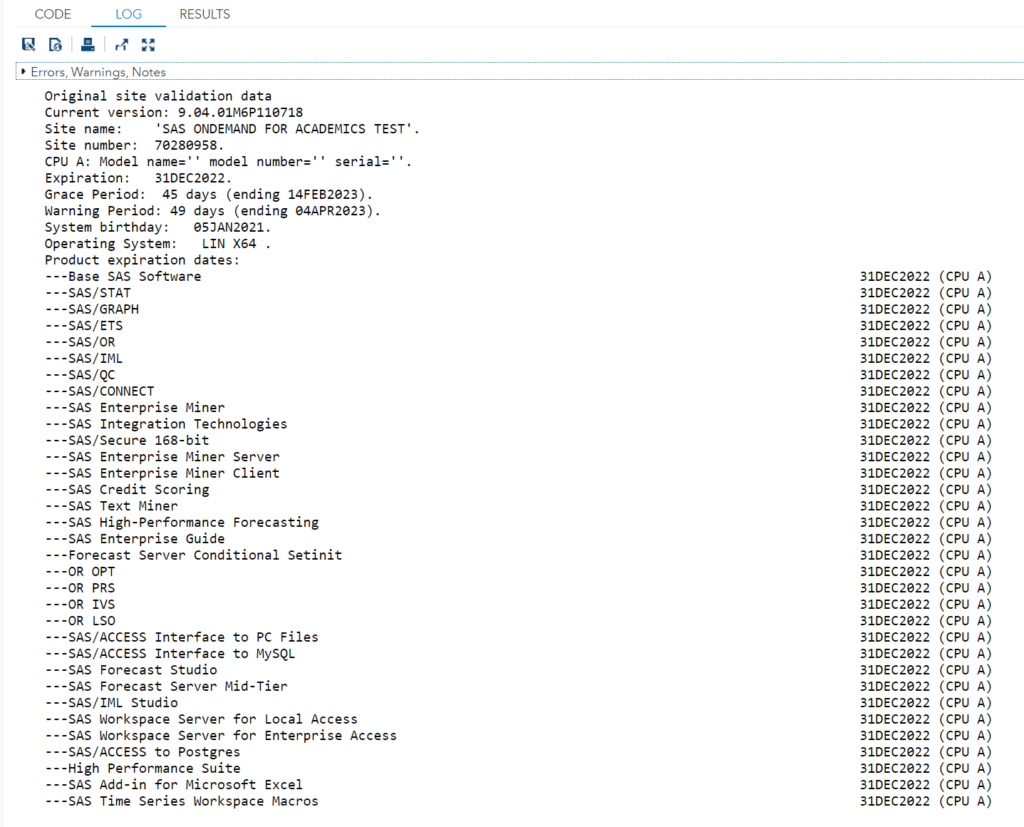 Getting Started with SAS Studio Overview Learn SAS Code