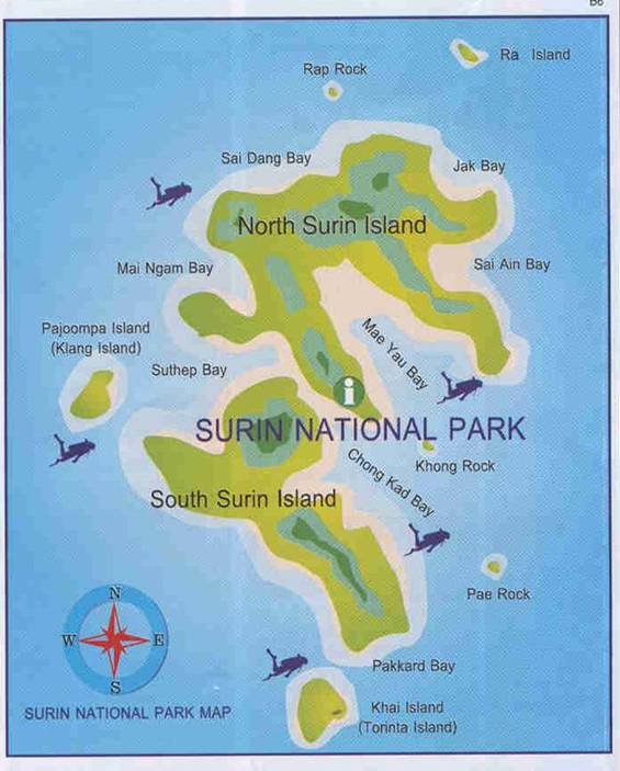 Map Of Surin Thailand Paradise Found at The Surin Islands