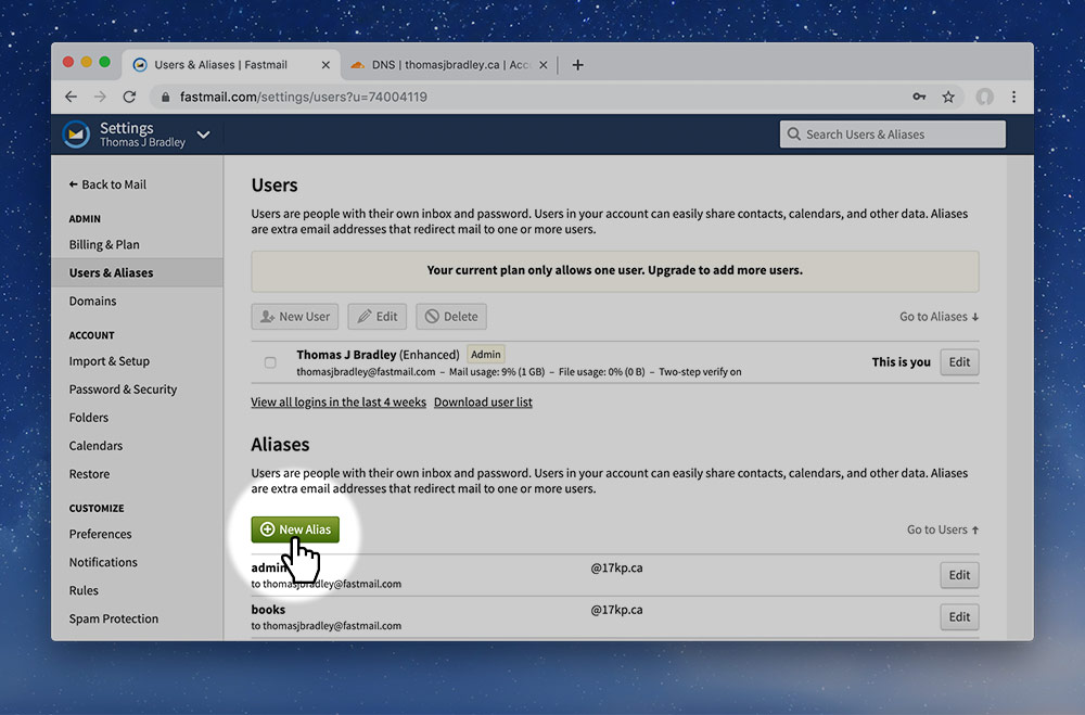Buying an email address ·  Dev 5 · Learn the 