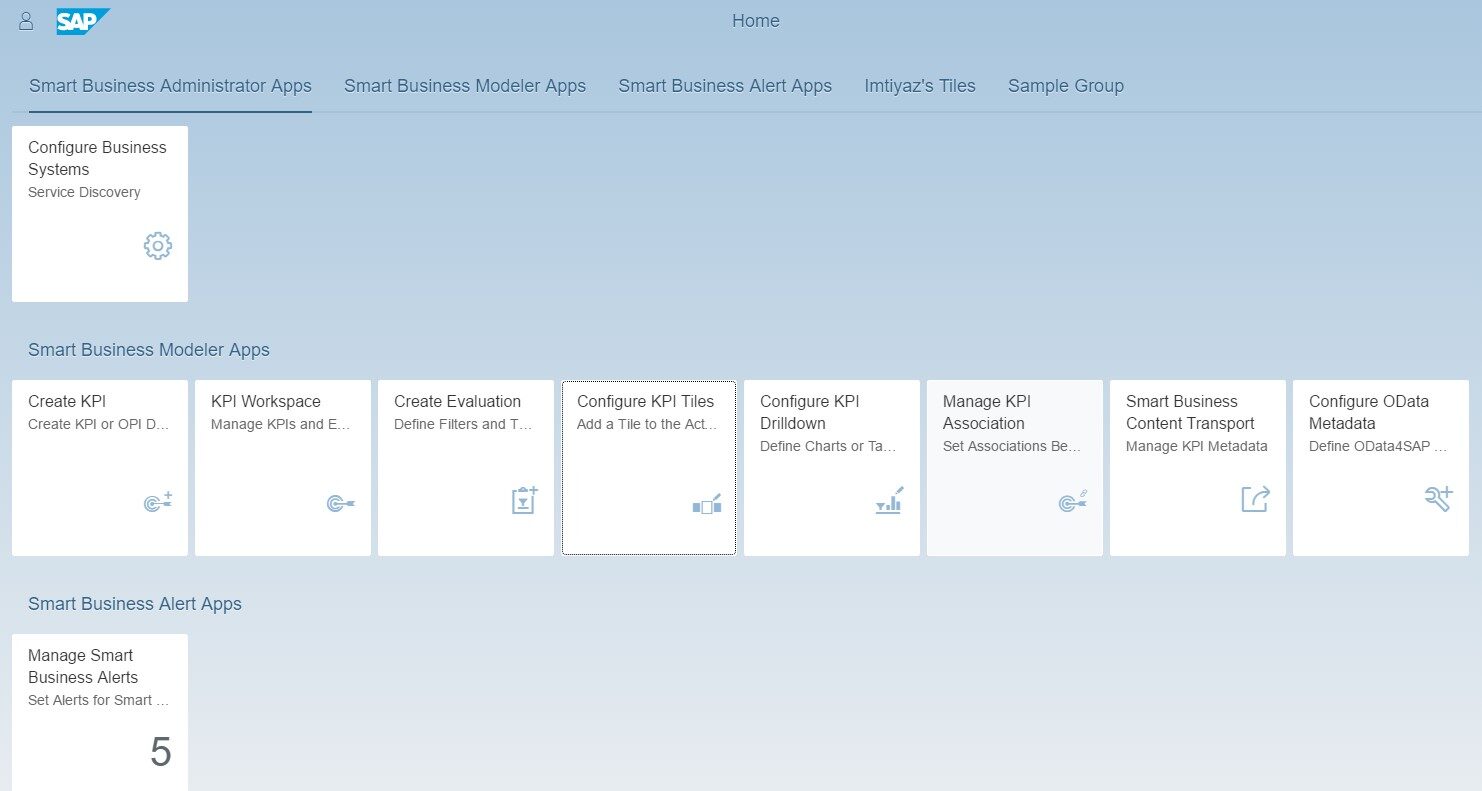 KPI Tile refresh in Smart Business Service
