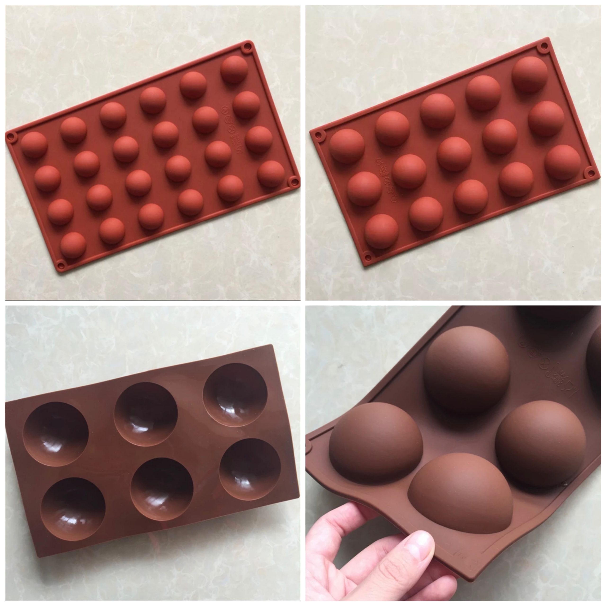 half sphere mold silicone mold cocoa bombs chocolate bombs