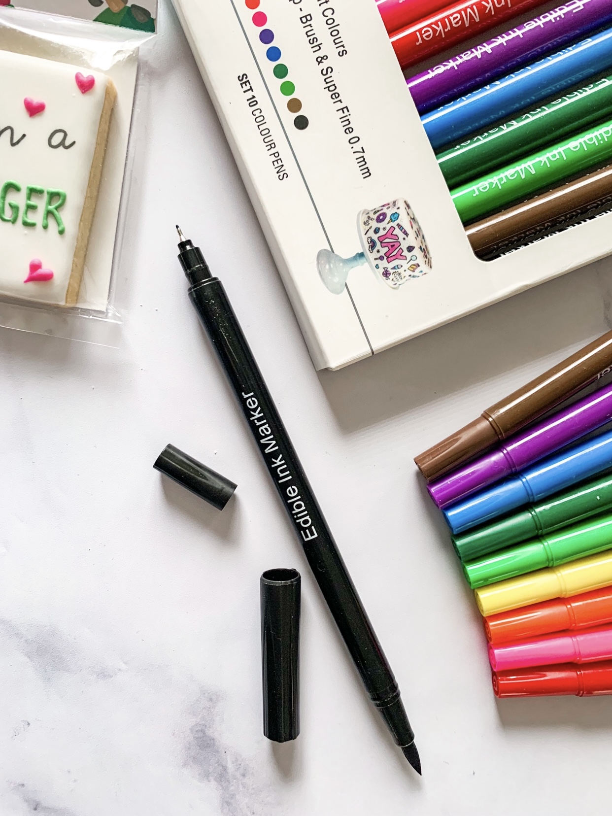 markers edible markers food pens dual tip colors of the rainbow