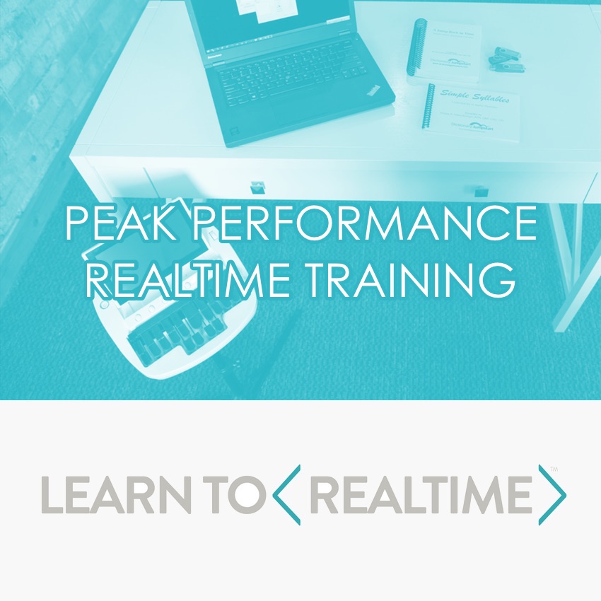 Peak Performance 11 Realtime Training Learn to Caption