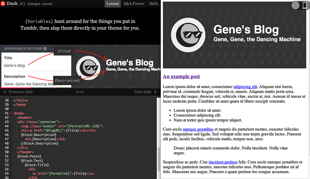 How to Make a Tumblr Theme From Scratch Using GA Dash LaptrinhX